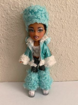 Mga Lil Bratz Girlz Girl Mini Talia Doll 41/2 Inches Brown Hair Clothes Boots