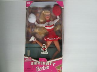 University Barbie Doll Nc State Mattel 1996