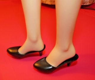 Princess Diana Franklin Black Plastic Doll Shoes Only Fits: Marilyn/lucy