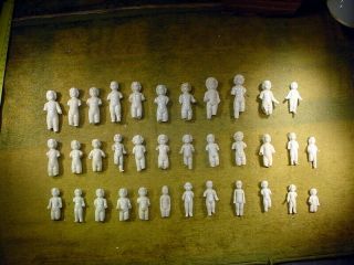 35 X Excavated Vintage Victorian Frozen Charlotte Dolls Age 1890 Germany B 512