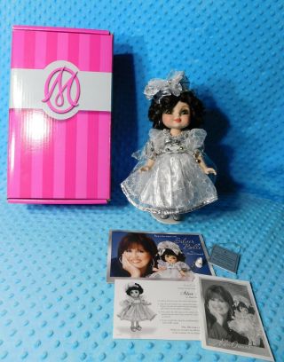 Marie Osmond Doll Silver Belle Porcelain Christmas Collectible Doll Please Read