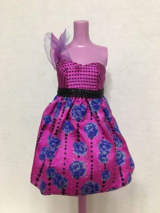 Barbie Doll My Scene Fashion Fever Fashionistas Magenta Rose Dress Outfit