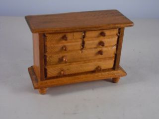 Dollhouse Miniature 1:24 Scale Wood Cabinet Chest Dresser 501