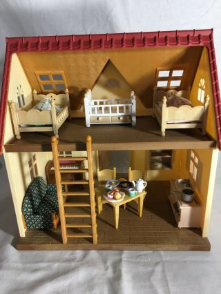Calico Critters/sylvanian Families Cozy Cottage House Furnished