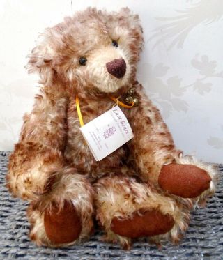 Alfie - Laal Bears Ooak Artist Brown Mohair Teddy Bear 13