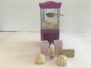 American Girl Doll Movie Popcorn Machine Butter Candy Light Sound Retired