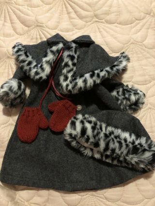American Girl Doll Nellie’s Holiday Coat Complete Euc Retired