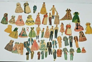 Vintage 1940’s Gone With The Wind Paper Dolls By Merrill 3404