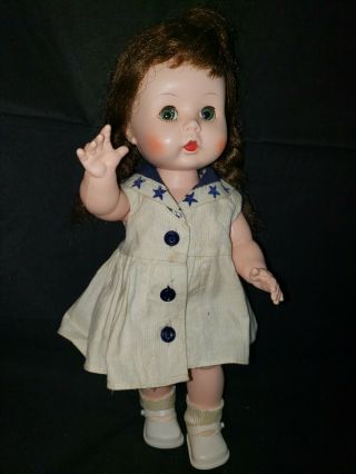 Early Littlest Angel Doll R&b Arranbee Hard Plastic Walker Dress