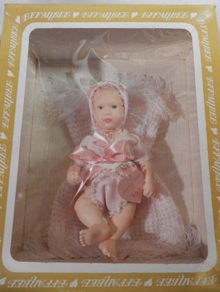 Vintage Effanbee Vinyl Doll - Baby Lisa & Blanket By Astri – 10” Tall