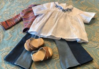 Authentic American Girl Doll Clothes Julie Meet Outfit