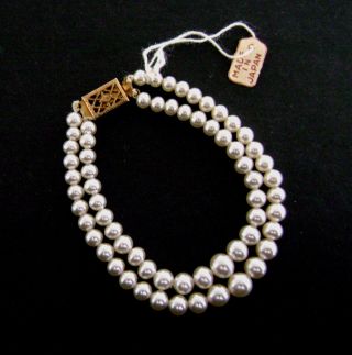 Vintage Orig Madame Alexander Cissy Doll Jewelry Pearl Necklace Miss Revlon