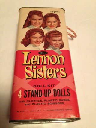 Vintage 1960 Lennon Sisters Doll Kit No.  4718 By Whitman - Lawrence Welk Show