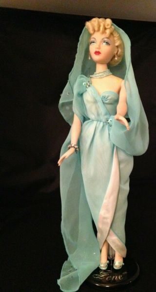 Ashton Drake /mel Odom Gene Doll And Gown " Blue Goddess "