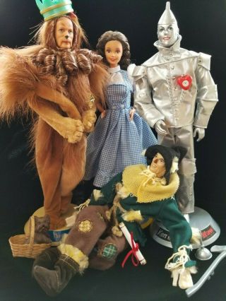 Mattel Woz,  Dorothy (1995),  Scarecrow,  Tin Man & Lion,  Mint/complete No Boxes
