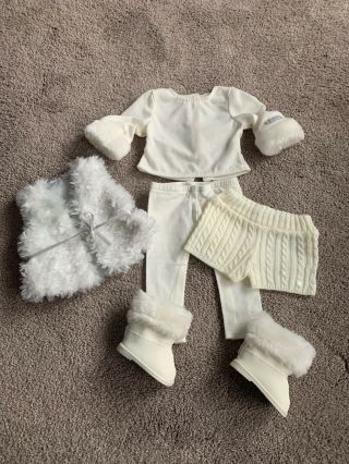American Girl Doll Winter White Outfit Truly Me (a14 - 15)