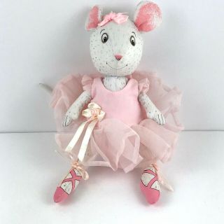 Angelina Ballerina Toy Stuffed Animal Plush 1990s Katharine Holabird 10 " Mouse