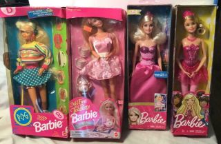 Mattel 4 Barbie Dolls Nrfb 94 Pog 95 My 1st Tea Party Princess Tori Ballerina