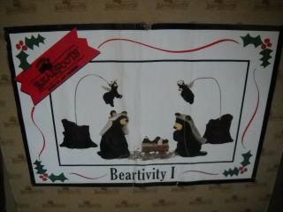 Bearfoots Bear Nativity Scene Big Sky Carvers Jeff Flemming Beartivity 1 Lmtd Ed
