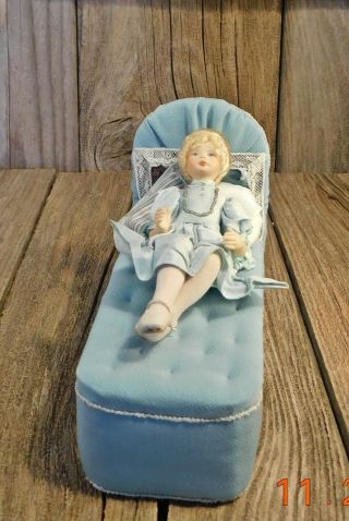 Handmade Dollhouse Display Doll crafted by The Small Doll Company Iowa Blonde 2