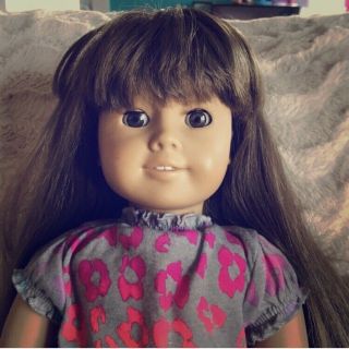 American Girl Pleasant Co Doll Brown Hair And Eyes Good Played With