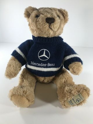 Mercedes - Benz Sweater Herrington Teddy Bear Navy Blue Jointed Plush Collectible