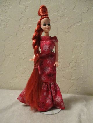 Custom Rerooted And Redressed Topper Dawn Doll { Radiant Ruby }