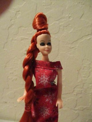 Custom Rerooted and Redressed Topper Dawn Doll { Radiant Ruby } 2