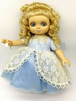 Millenium Adore Belle Marie Osmond Vinyl Doll Blonde Cinderella Dress 15 "