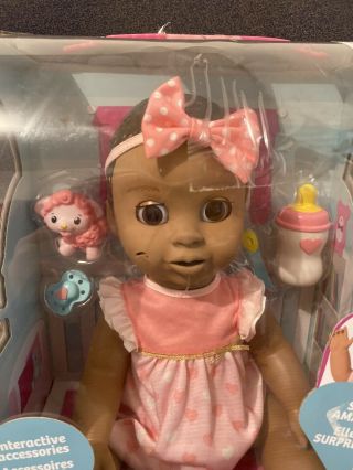 Luva Bella Interactive Baby Doll With Dark Hair