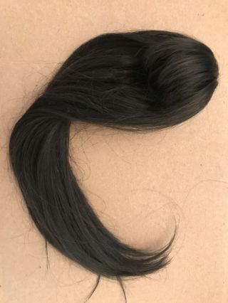 Size 5/6 Long Brunette Doll Wig With Bangs.
