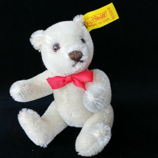 Steiff White Miniature Teddy Bear Ean 0203/14