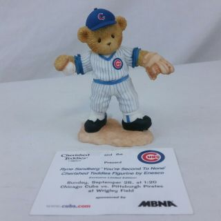 Cherished Teddies Enesco Ryne Sandberg Chicago Cubs Figurine Mlb Baseball 2003