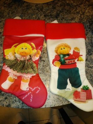 1985 Cabbage Patch Kids Christmas Stockings