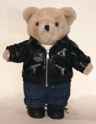 Tender Heart Treasures Ltd 1992 Bear With Motorcycle Sturgis Jacket