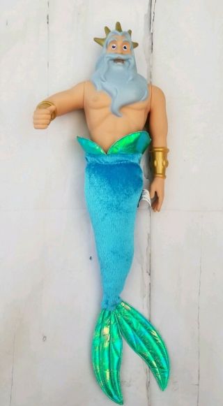 Disney Store King Triton Doll Ariel 