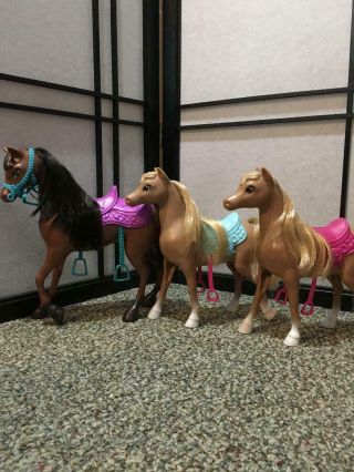 Barbie Horse Ranch Playset Horses Set Of 3 Horses Pony Ponies Kids Toy Barbie Do