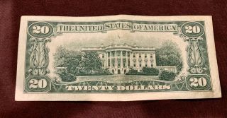 1934 C $20 U.  S.  Federal Reserve Note Green Seal FR 2057B NY FRN York mule? 3