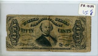 Fifty Cents U.  S.  Fractional Fr 1339 5