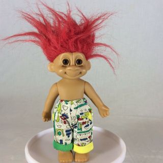 Russ 8 " Vintage Large Troll Red Hair Retro Outfit Figure