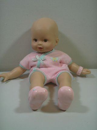 Fisher - Price Little Mommy 13 " Baby So Newborn Doll Pink Girl Brown Eyes Guc