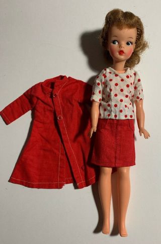 Fits Ideal Tammy Size 12 " Doll - 3 Piece Red/white Top,  Skirt & Jacket - No Doll