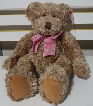 Russ Berrie Harlington Teddy Bear Plush Toy Soft Toy About 24cm Seated With Tag