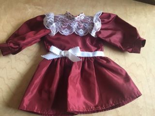 American Girl Samantha Cranberry Christmas Party Outfit Pleasant Co