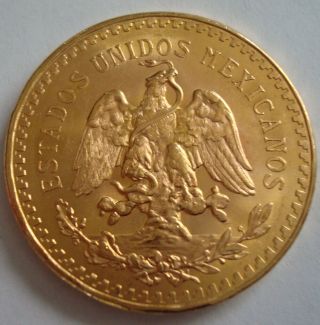 1946 Mexico $50 Pesos Gold 37.  5 Pure Gold 2