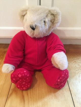 Vermont Teddy Bear 16” Jointed With Pajamas