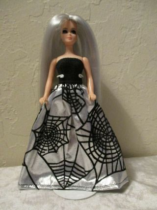 Custom Rerooted And Redressed Topper Dawn Doll { Spiderwebs }