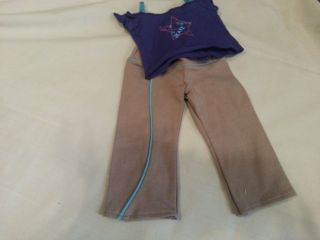 American Girl Doll Mia Practice Outfit Workout Set Top & Pants Only