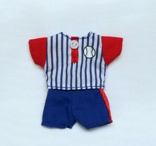 Kelly Tommy Doll Clothes Baseball Shorts Set Red White & Blue Mattel