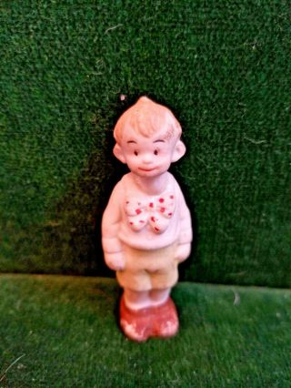 Miniature Bisque Boy Doll Chester Gump 2 1/2 "